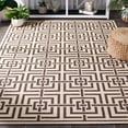 thumbnail image 3 of Safavieh Linden Derbhile Geometric Indoor/Outdoor Area Rug, Creme/Brown, 8' x 10', 3 of 11