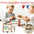 thumbnail image 1 of Big Save,HWRETIE Simulation Home Toy Clearance,Wooden Simulation Cash Children Counting Money Play House Toy, 1 of 8
