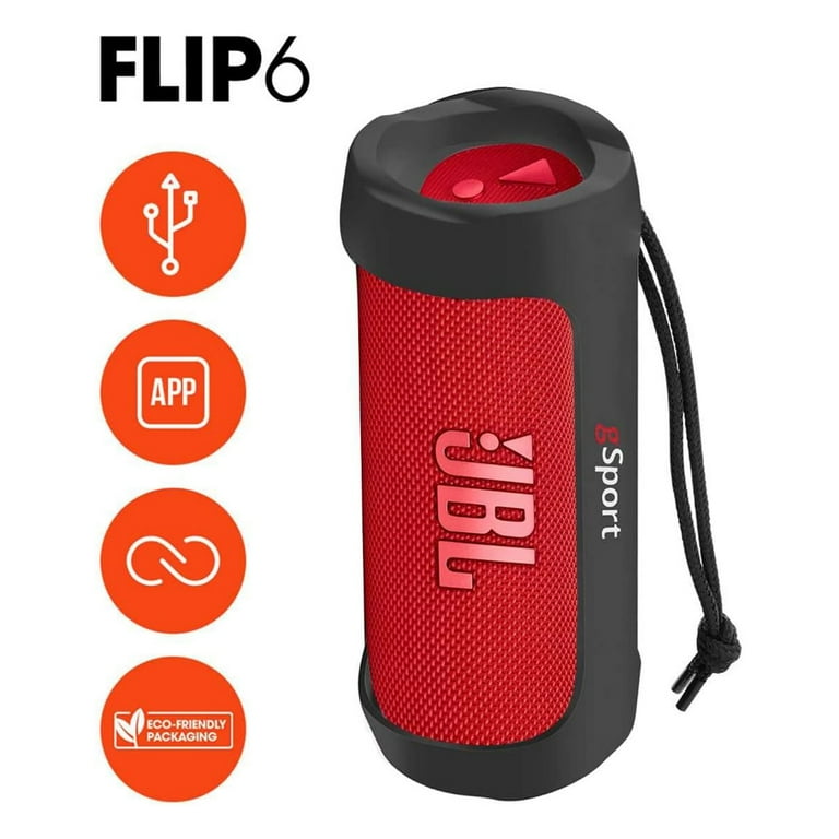 JBL Flip 6 Waterproof Portable Speaker with gSport Silicone