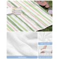 thumbnail image 6 of Green Pink Stripes Beach Towels Oversized Super Absorbent, Gradient Geometric Smear Art Paint Lightweight Bath Towel Quick Dry Sets For Bathroom/Pool/Rv Camping/Beach Play/Gym Room/Picnic 31"x62", 6 of 8