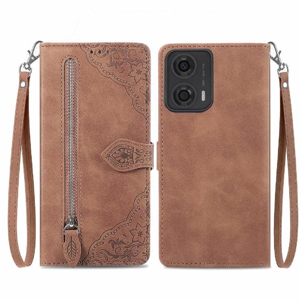 Funda billetera anti-golpes para GANGXUN Motorola MOTO G24 4G/G04 4G , ideal para día a día y trabajo