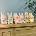 thumbnail image 5 of Llavero con figura de anime Labubu, bonito colgante, juguetes artísticos, muñecas coleccionables, modelo de adornos para habitación, mochila, accesorio, regalos de Navidad para niñas, 5 of 5