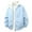 Sky Blue, variant on Men's Stand-up Collar Reversible Windbreaker Jacket with Waterproof and Windproof Design, Splicing Color Style for Outdoor Sports, Hiking, and Winter Holiday Activities,Black,L