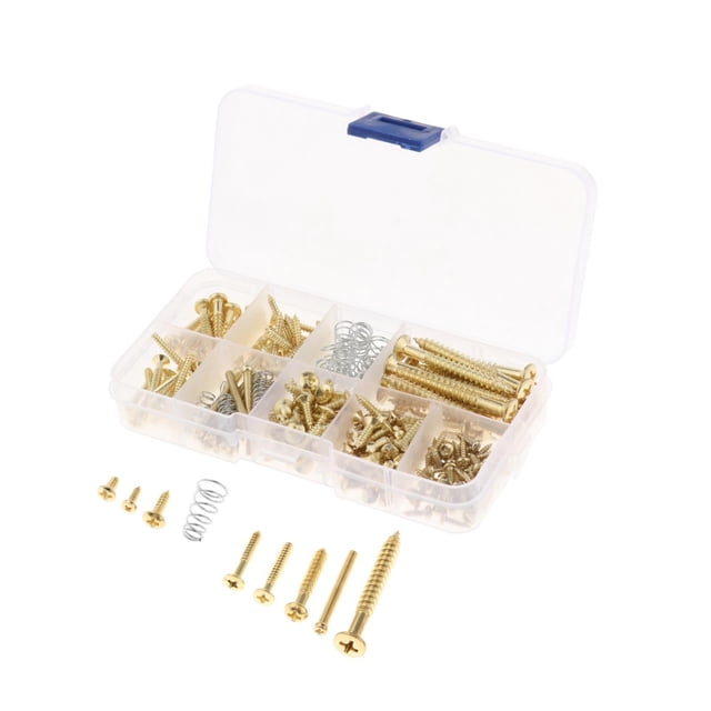 Juego Premium de 226 tornillos de guitarra eléctrica surtido Sunnimix tornillos de graves