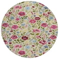 thumbnail image 2 of Addison Rugs Chantille Indoor/Outdoor Transitional Floral Linen Machine Washable Round Rug, 8' x 8', 2 of 8