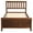 Walnut, variant on Gzxs Wood Platform Bed with Headboard and Footboard, Twin Size, Walnut