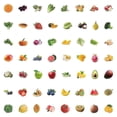 thumbnail image 3 of 60Pcs Fruits Vegetables Stickers for Laptop Waterproof Aesthetic Trendy Sticker, 3 of 4