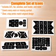 thumbnail image 3 of Dash Button for Mercedes Benz Stickers and Decals Repair Kit – Car Control Window AC Radio Number Interior fit for GLK350 C Class CLS C218 SLK W172 W204 W212 W218 W207 C250 C350 E-Class 2008-2014 e350, 3 of 6