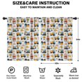 thumbnail image 2 of Blackout Kids Curtains,Cartoon Construction Vehicles Cones Gray Pattern Childrens Insulated Curtains Set Of 2,Bedroom Essentials,Toddler Room Decor 42"x54", 2 of 5