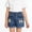 Z05-Blue, variant on LRen Girls Shorts Size 10-12 Girls Jean Shorts Y2K Vintage Mid Waist Straight Leg Denim Shorts Baggy Cute Summer Y2K Streetwear