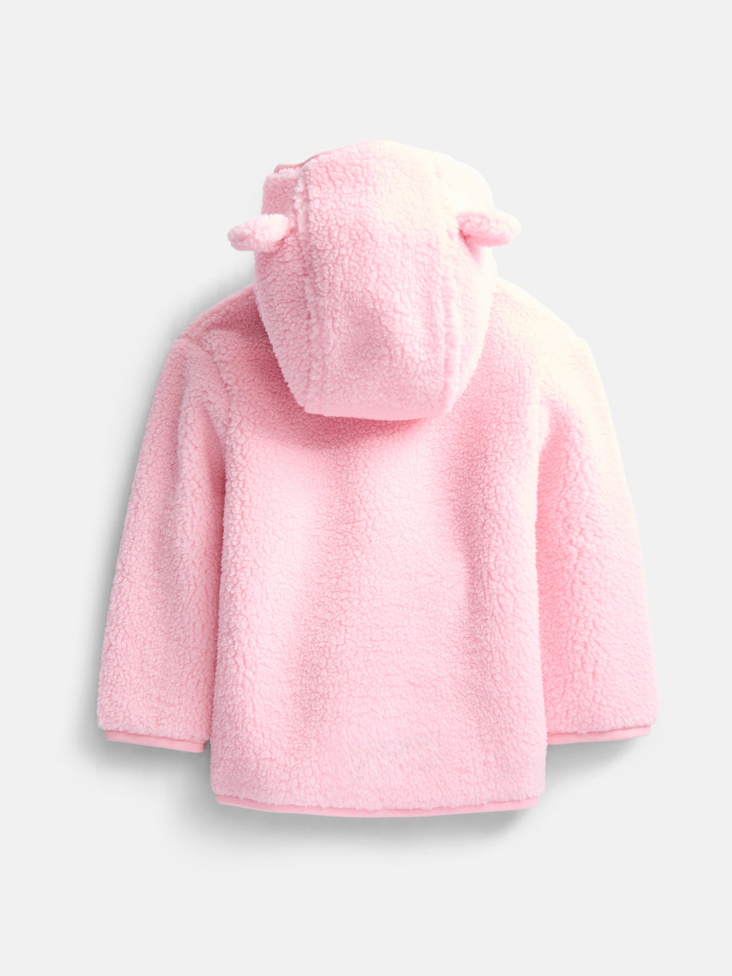 Wonder Nation Baby and Toddler Teddy Fleece Jacket with Hood, Sizes 12M-5T