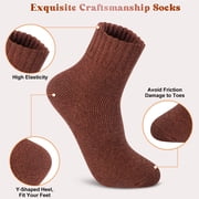 Loritta 6 Pairs Womens Socks Wool Socks Thick Knit Warm Winter Socks for Women Gifts Size 5-9