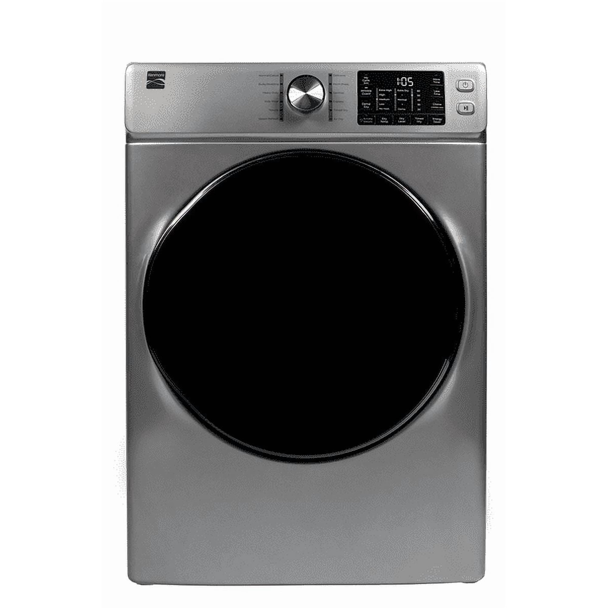 8.0 cu. ft. Electric Front Load Dryer w/ Steam - Metallic