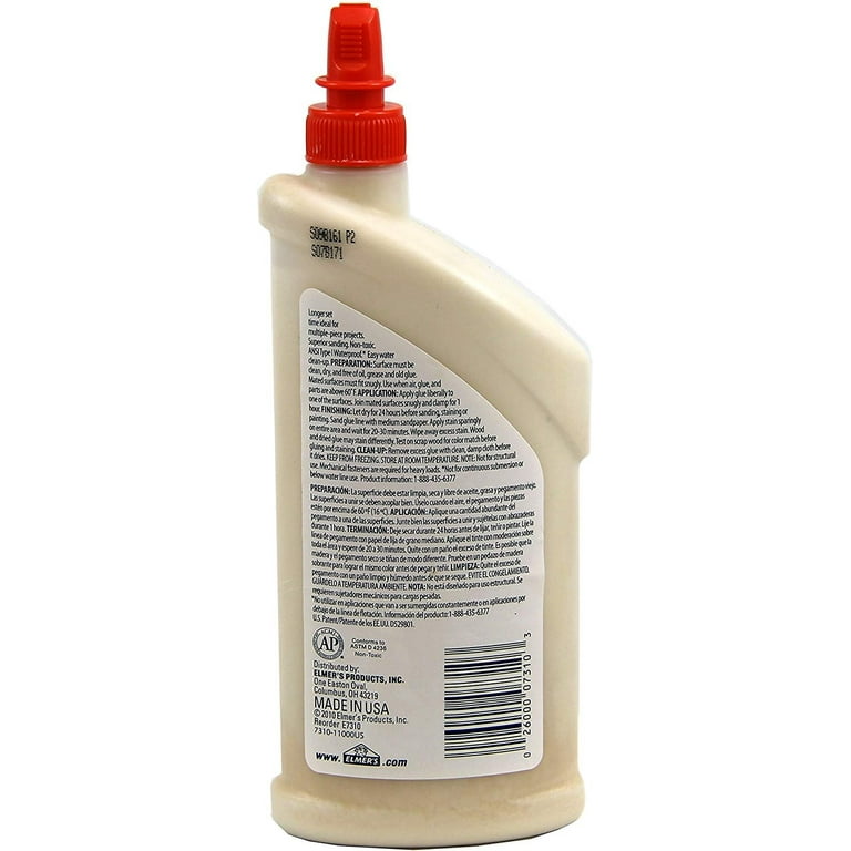 Roo Glue Wood Adhesive, White, 1 Gallon Canister