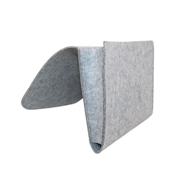 Kearding Navidad gris cama almacenamiento bolsillos fieltro cabecera colgante almacenamiento organizador titular con 1 bolsillos interiores para cama Almacenamiento y organización del hogar No.02 Kearding JJ24283-02B