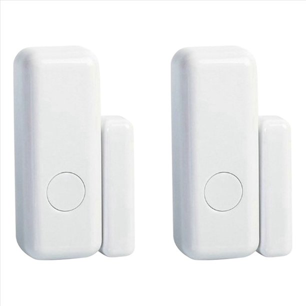 2X Sensor Inteligente de Ventana y Puerta Detector de Sensor de Puerta Alarma de Puerta y Ventana de 433 Mhz, para Hotel en Casa