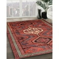thumbnail image 2 of Ahgly Company Indoor Rectangle Traditional Rust Pink Persian Area Rugs, Swatch Sample, 2 of 6