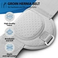 thumbnail image 3 of ORTONYX Inguinal Hernia Belt for Men and Women with Removable Compression Pad and Adjustable Waist Strap, Hernia Support Truss for Inguinal, Incisional Hernias, Left/Right Side - White S/M, 3 of 7