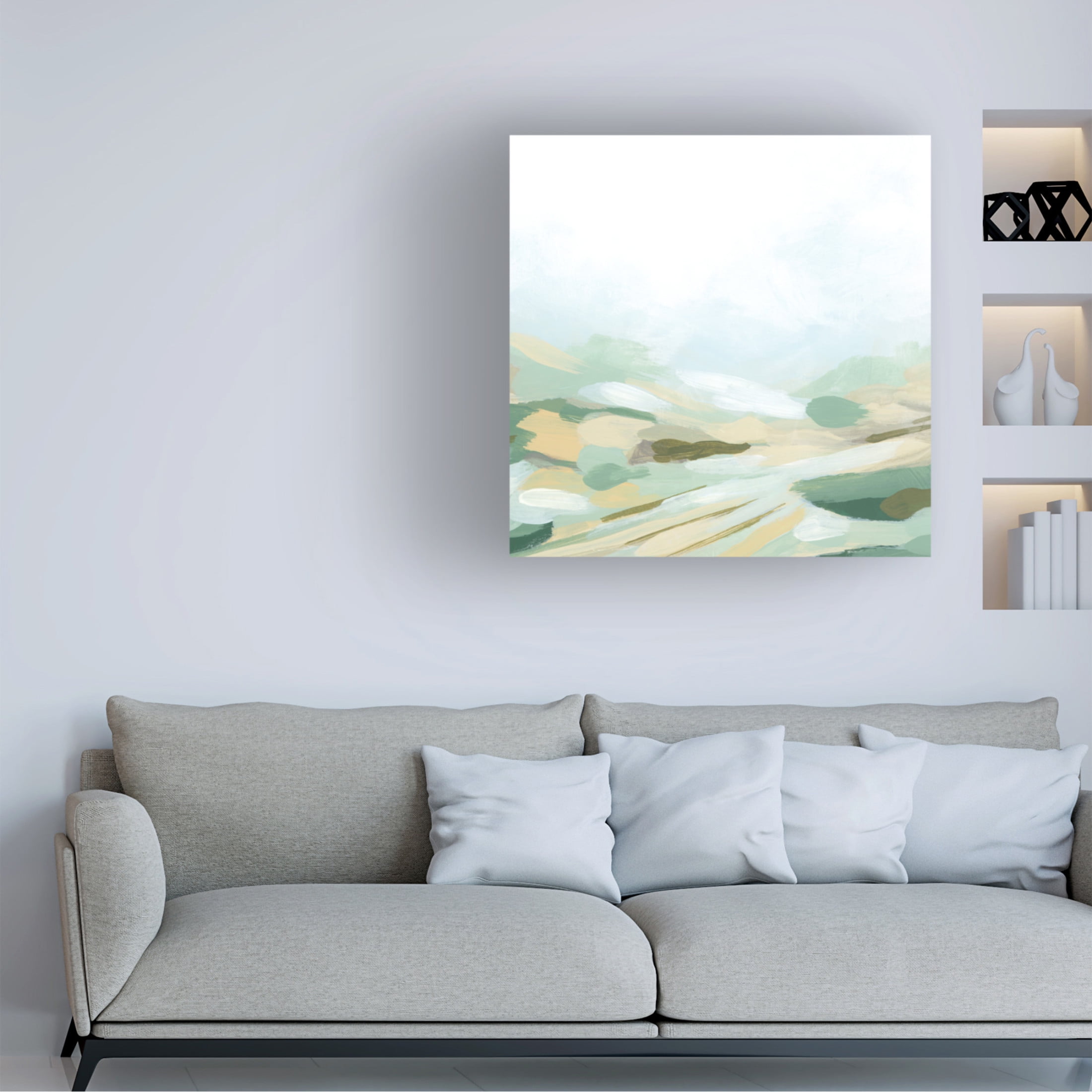 Trademark Fine Art June Erica Vess Valley Lane I Canvas Wall Art