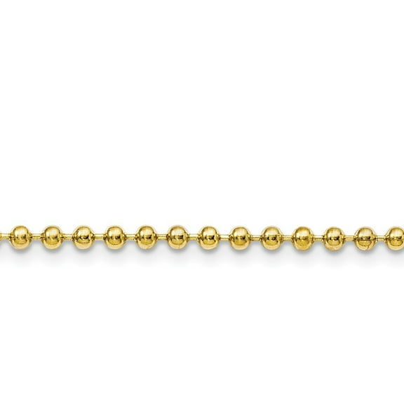 Stainless Steel Ip Gold-Flashed 3.0mm 20inch Ball Chain Necklace - 7.8 Grams - 20 Inch