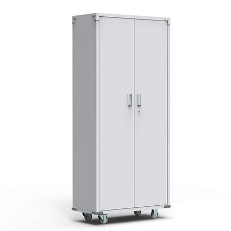 Zimtown 74 In H Heavy Duty Steel Storage Cabinet Metal Rolling