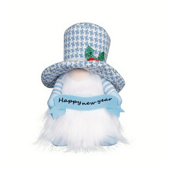 ZPAQI New Year Gnome Doll LED Lighted Tomtes Dwarfs Figures Decorations