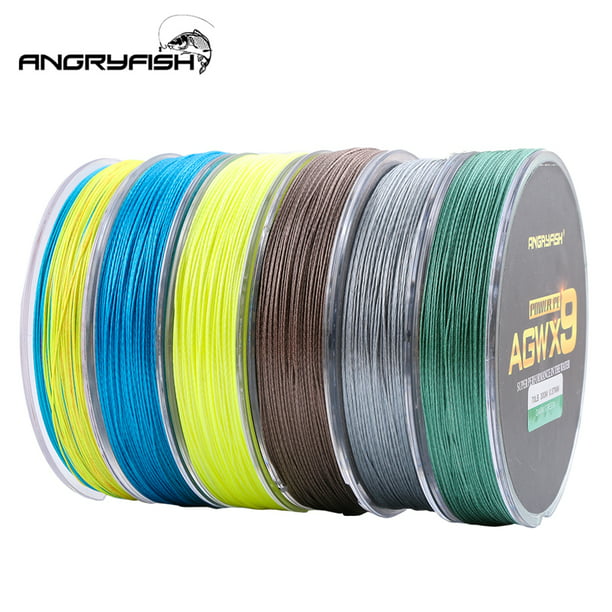 Veecome X9 Pe Line 9 Strands Weaves Braided 300m/327yds Super Strong Fishing Line 15lb-100lb Brown Other