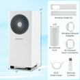 thumbnail image 3 of Costway 10000 BTU Portable Air Conditioner 3-in-1 Floor AC Unit with Fan & Dehumidifier, 3 of 10