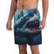 thumbnail image 2 of Balery 3D Realistic Shark Traje de Baño Estilo Hawaiano para Hombre, Shorts de Secado Rápido con Bolsillos-Small, 2 of 6