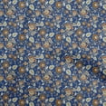 thumbnail image 1 of oneOone Cotton Cambric Navy Blue Fabric Asian Suzani Quilting Supplies Print Sewing Fabric By The Yard 42 Inch Wide, 1 of 5