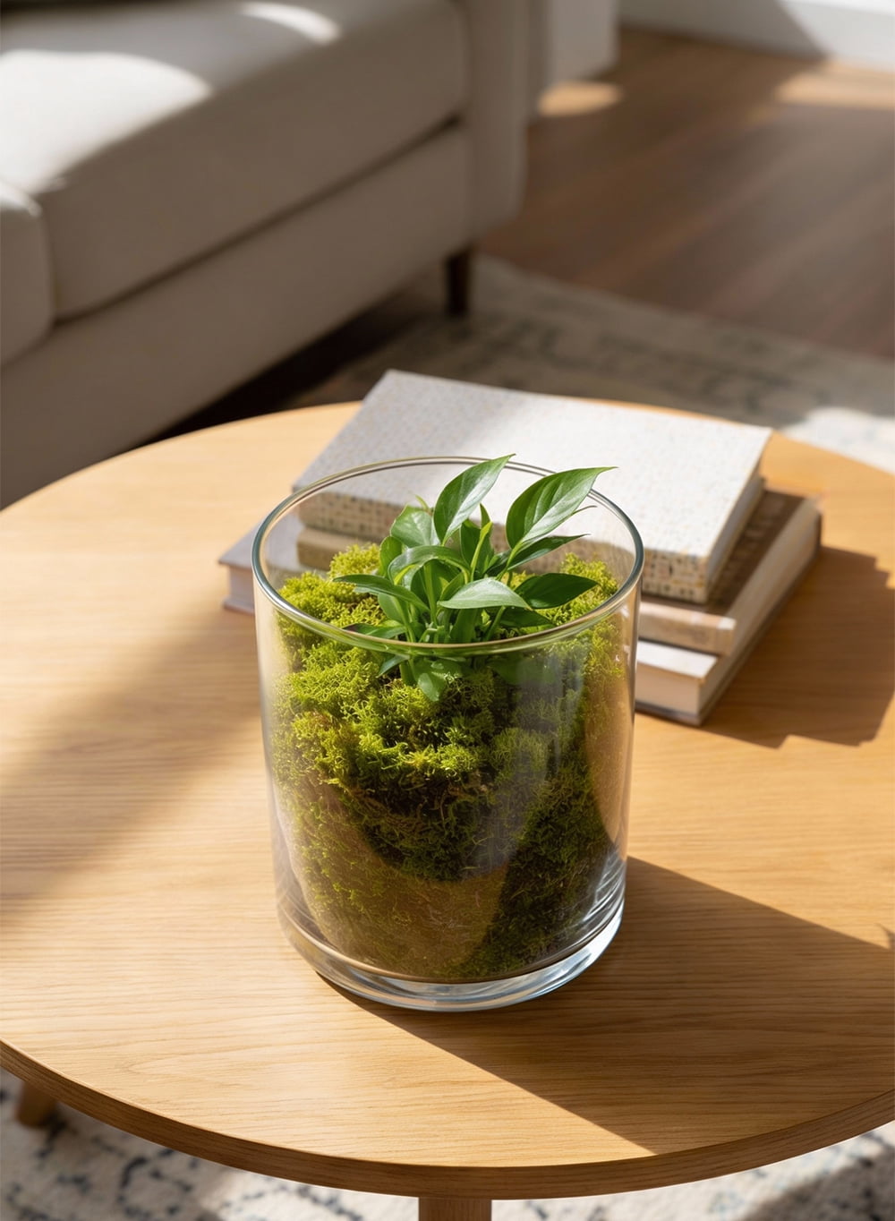 Serene Spaces Living Green Preserved Low-Maintenance Natural Moss Decorative Filler, 8 Ounce Bag