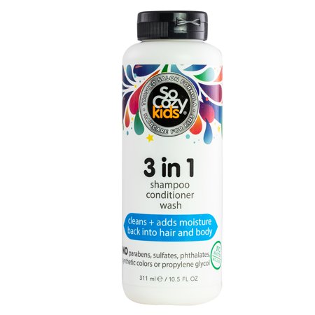 SoCozy Kid s 3-in-1 Shampoo Conditioner Body Wash  with Kiwi Extract  10.5 oz
