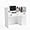 White, variant on Omysalon Modern Reception Desk with Lockable Drawers, Storage Cabinet & Shelf, Salon Reception Room Table, Office Computer Desk, Clothing Store Checkout Counter, White(47.2”W x 18.9”D x 43.7”H)