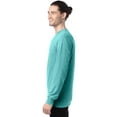 thumbnail image 2 of Hanes Unisex Garment Dyed Long Sleeve Cotton T-Shirt Mint 3XL, 2 of 6