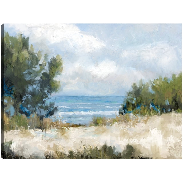Cuadro Decorativo - camino a la playa Jr Impresión en canvas, estrechado