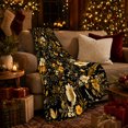 thumbnail image 3 of Enchanted Garden Moth Butterfly Black, Cozy Friendship Quote Scene, Warm Flannel Blanket for Living Room and Reading Nook, Art Lovers Thanksgiving Gift, Artistic Home Decor, 3 of 9