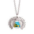 thumbnail image 1 of Pendentif Pin Fruit Tropical Frais Image Collier Tournesol Médaillon Bijoux, 1 of 3