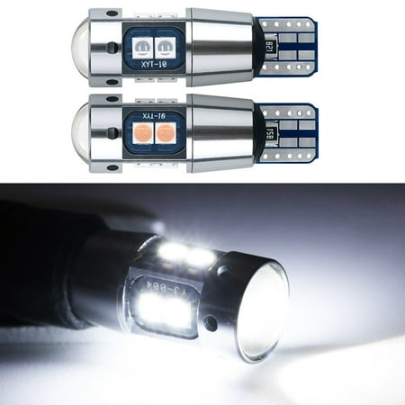 

2Pcs T10 10Smd 3030 W5W Led Canbus Error Free Car Side Wedge Light Bulb