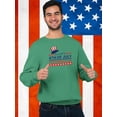 thumbnail image 2 of Happy Independence Day Usa Sweatshirt Men -Image by Shutterstock, Male 5X-Large, 2 of 4