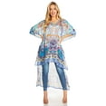 thumbnail image 5 of Sakkas Zeke Hi Low V-Neck Caftan Dress Printed Top Cover / Up - 616 - One Size Regular, 5 of 5
