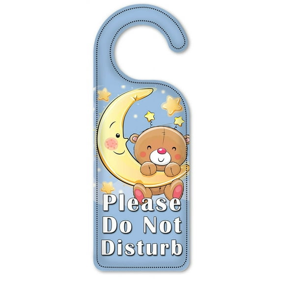 Do Not Disturb Door Knob Hanger Sign - Teddy Bear