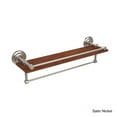 thumbnail image 3 of Que New Collection 22 Inch IPE Ironwood Shelf with Gallery Rail and Towel Bar, 3 of 5
