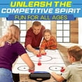 thumbnail image 6 of SereneLife 54" Air Hockey Game Table with 2X Stronger Motor, Light-up Scoreboard, AC in Line Power Switch Includes 2 Pucks, 2 Pushers - Natural, 6 of 7