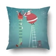 thumbnail image 1 of Funda de almohada ABPHQTO Navidad Lindo Papá Noel en la Escalera 50x50 cm, 1 of 1