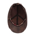 thumbnail image 3 of Stetson Leather Newsboy Cap Brown - Sabre, 3 of 5