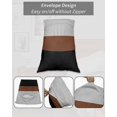 thumbnail image 7 of Black Brown Pillow Covers King Size, Contemporary Striped Boho Art Soft Bed Throw Pillowcases Breathable Cooling Long Lumbar Body Pillow Sham Cover for Bed Sofa 20''x40'', 7 of 7