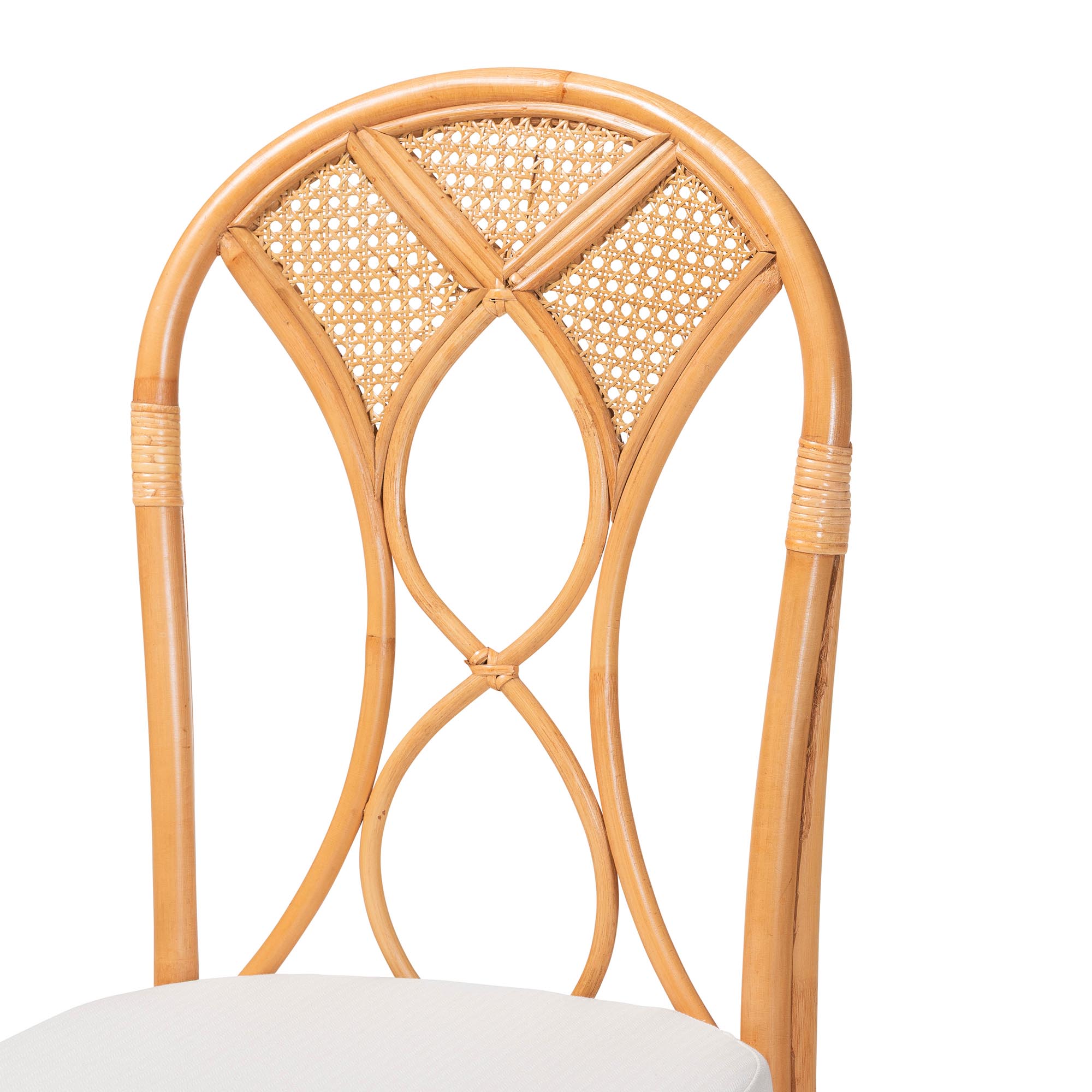 bali & pari Travis Boho Dining Set, 5-Piece, Light Honey