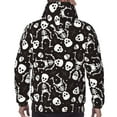 thumbnail image 7 of Lsque Skeleton Pattern Casual Men's Hoodie,Hooded Sweatshirt with Kangaroo Pocket,Pullover Hoodie-Small, 7 of 7