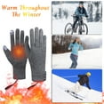 thumbnail image 3 of USB Heated Gloves for Men Women Winter Cycling Motorcycle Driving Warm Touchscreen Compatible Windproof Cold Weather Gear with Power Bank Charging Port, 3 of 8