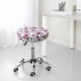 thumbnail image 7 of Goofa Rose Flowers Printed Stool Covers Round, Waterproof Round Bar Stool Covers Anti-Slip Round Bar Stool Seat Cover with Elastic Bands Durable -13 inch, 7 of 7